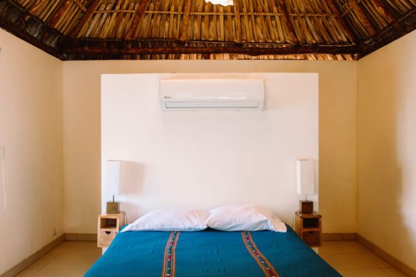 Hidden Wave Surf Camp El Paredon beach Guatemala queen bed casita